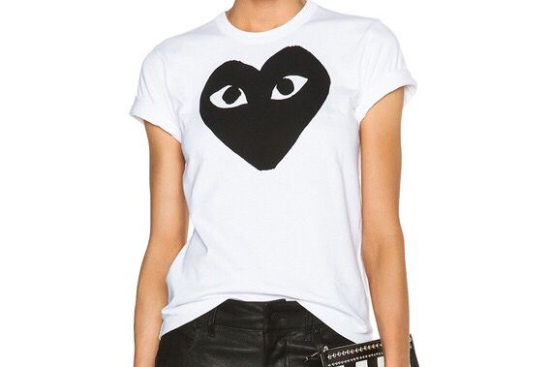 Comme Des Garcons Play_ Cotton black heart emblem…