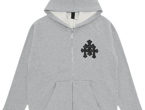 Grey Chrome Hearts Hoodie (2)