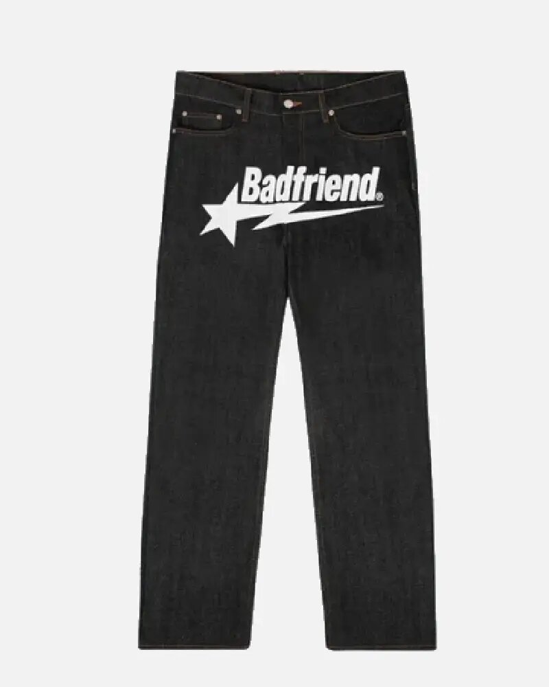 Bad-Friend-Latter-Printed-Jeans-Black-White-2 (1)