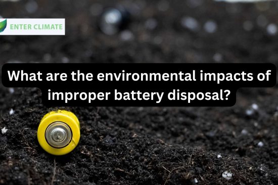 What are the environmental impacts of improper battery disposal