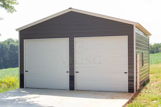 two-car-metal-garage